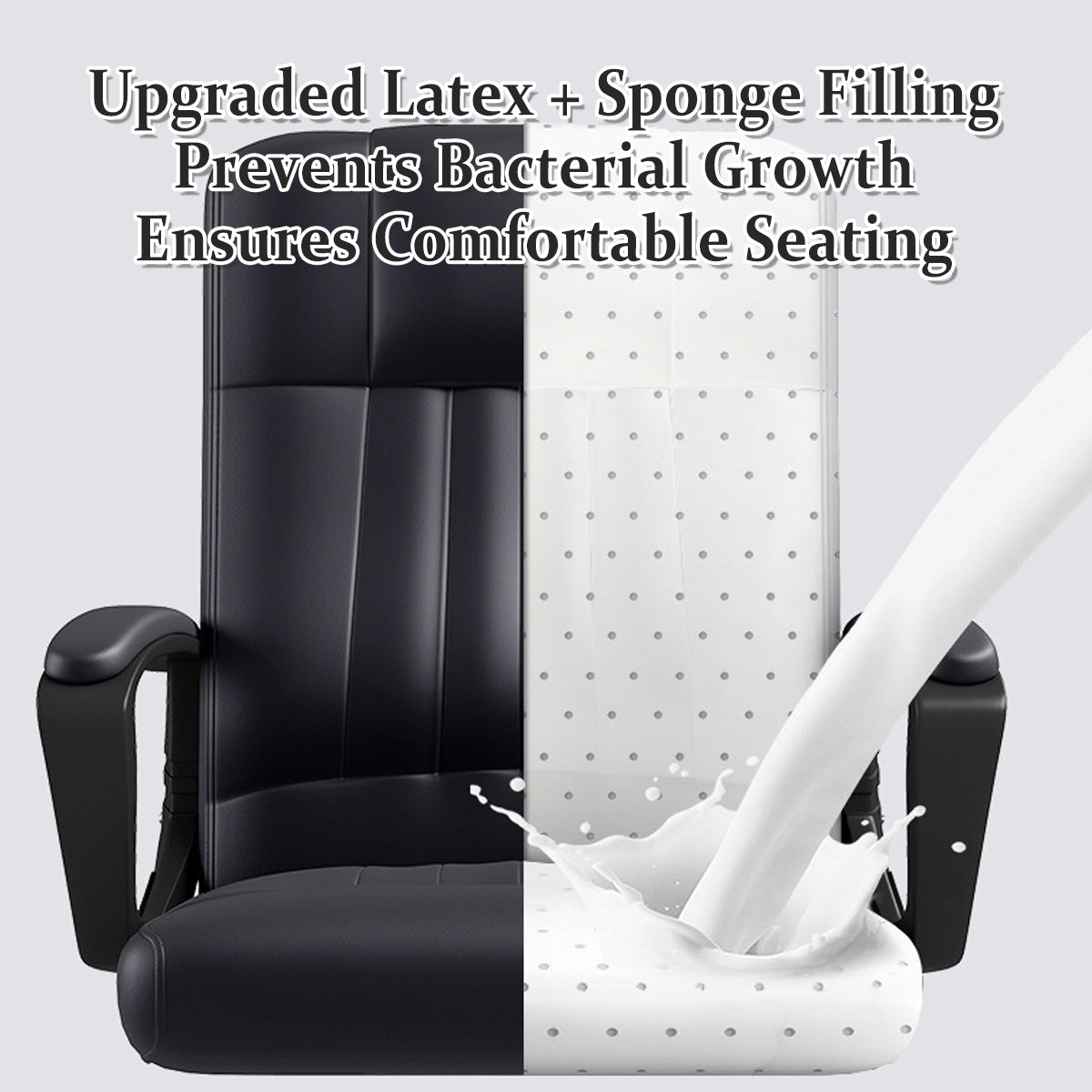 Swivel Task Chair with Quilted Back and Arms