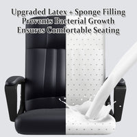 Swivel Task Chair with Quilted Back and Arms