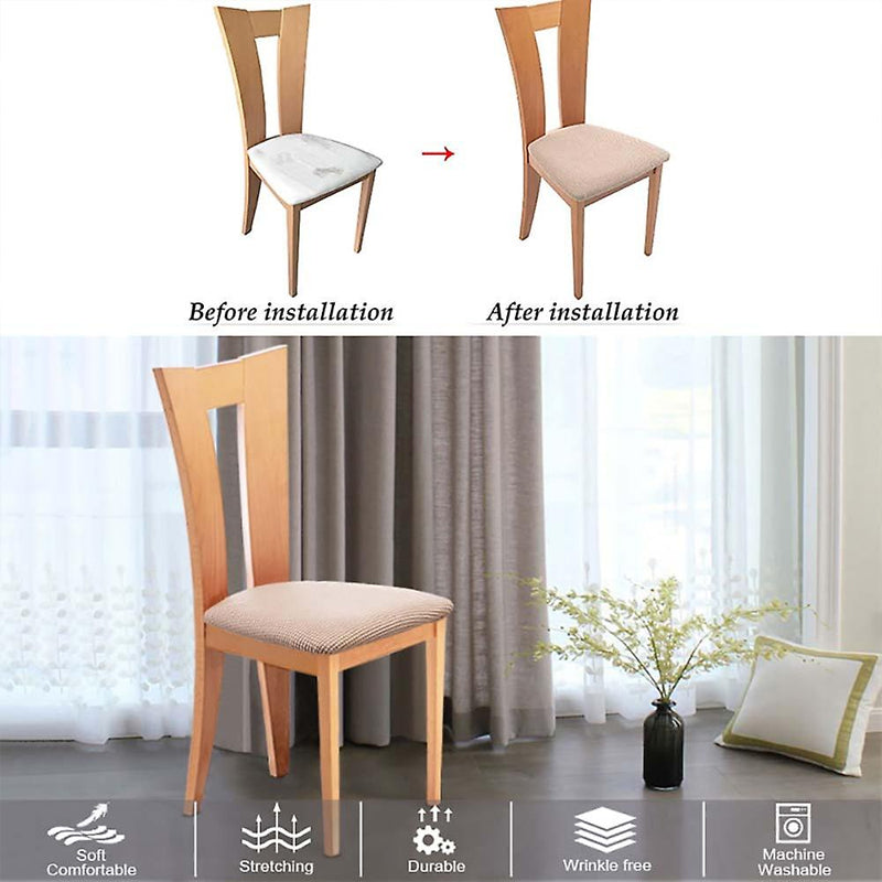 Jacquard Dining Chair Slipcover Fits 36-46cm