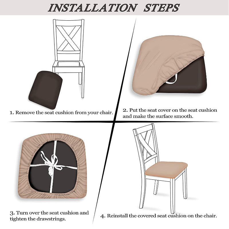 Jacquard Dining Chair Slipcover Fits 36-46cm