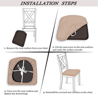 Jacquard Dining Chair Slipcover Fits 36-46cm