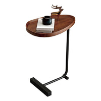 Compact MDF Side Table on Iron Legs