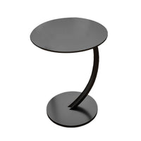 C-Shape Sofa Side Table with Steel Frame