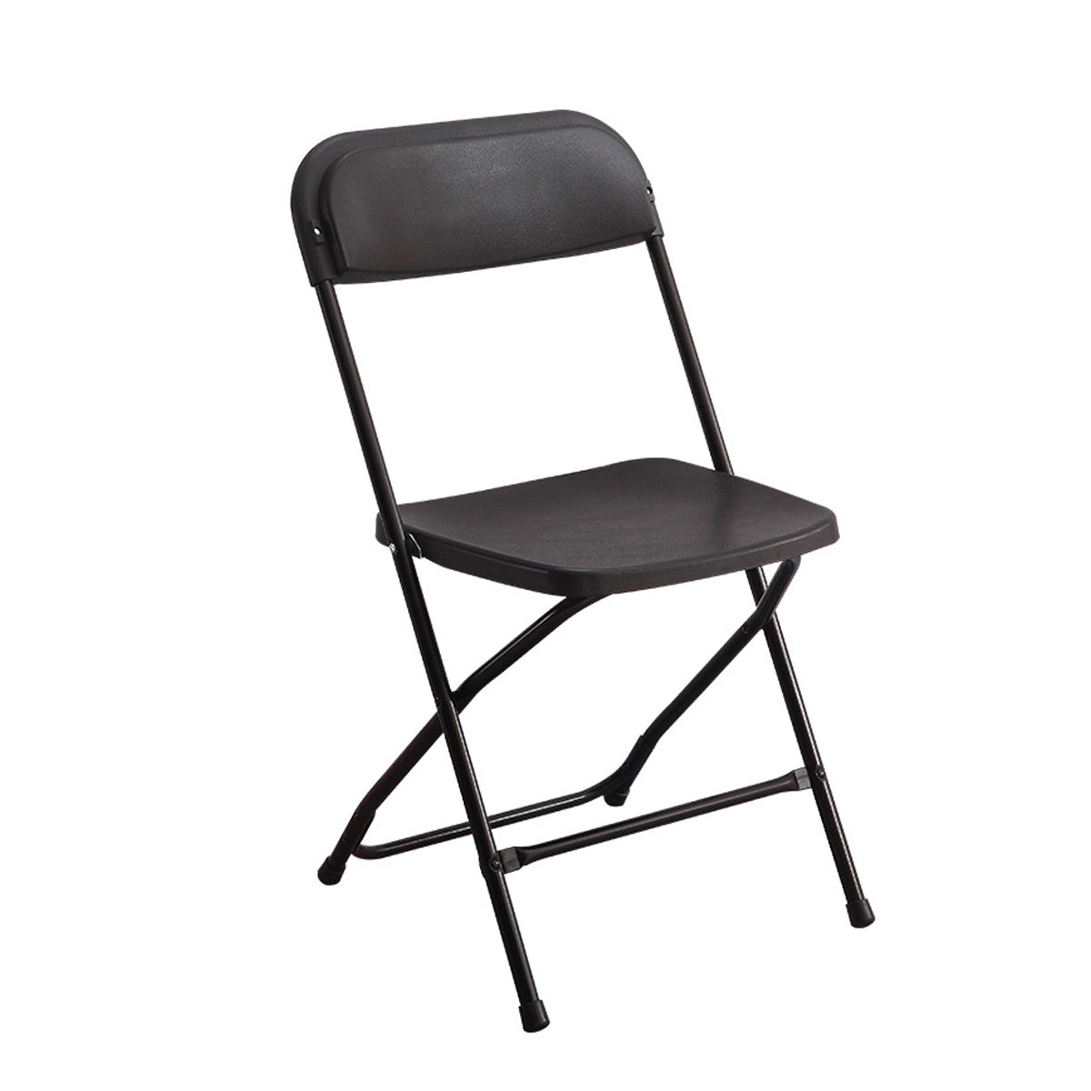 Folding Chair with Plastic Seat and Metal Frame