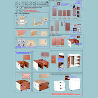 Rolling 23-Inch Cabinet with Locking Drawers