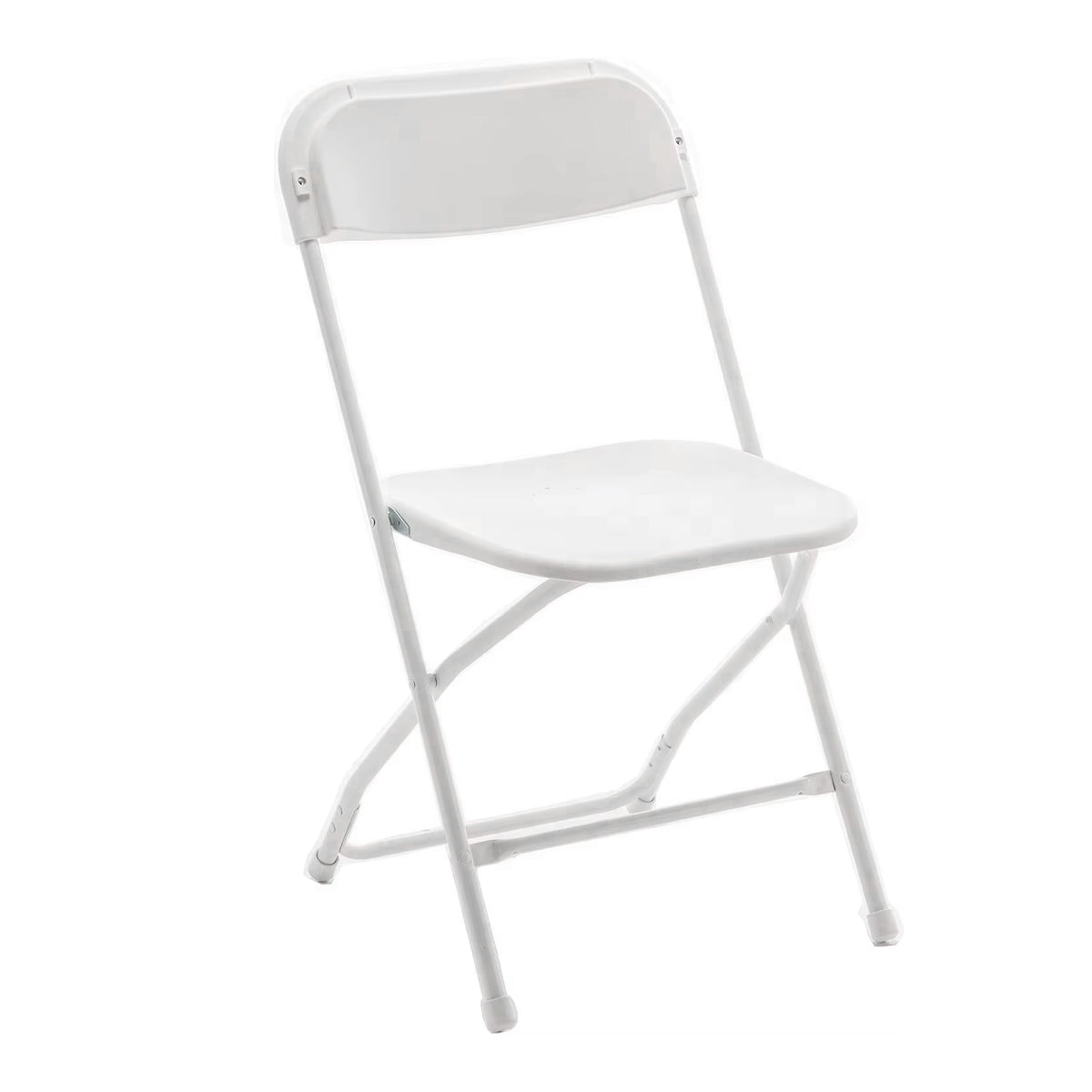 Folding Chair with Plastic Seat and Metal Frame