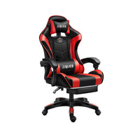 Gaming Recliner in PU Leather with Lumbar Pillow