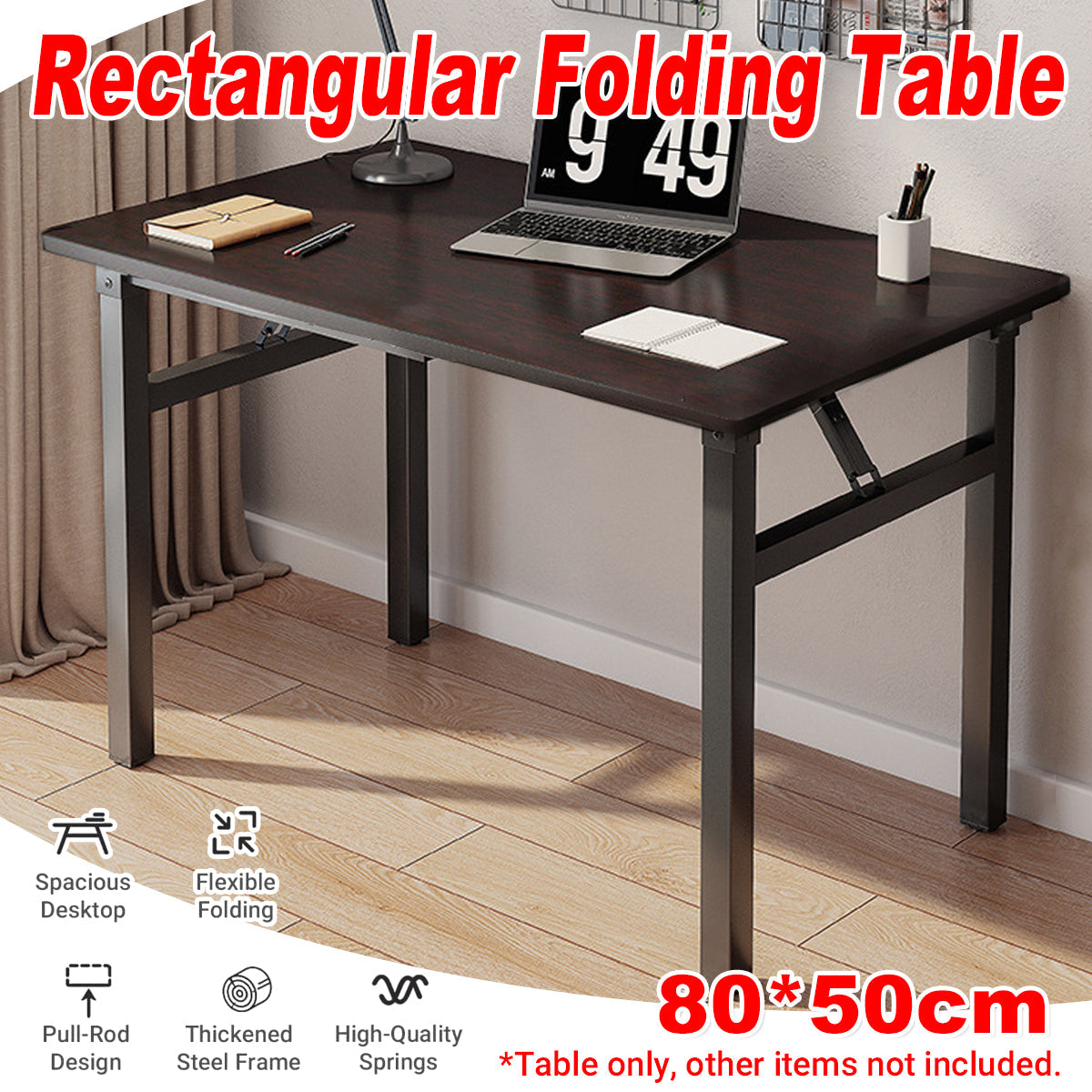 Folding Dining Table with Levelling Feet